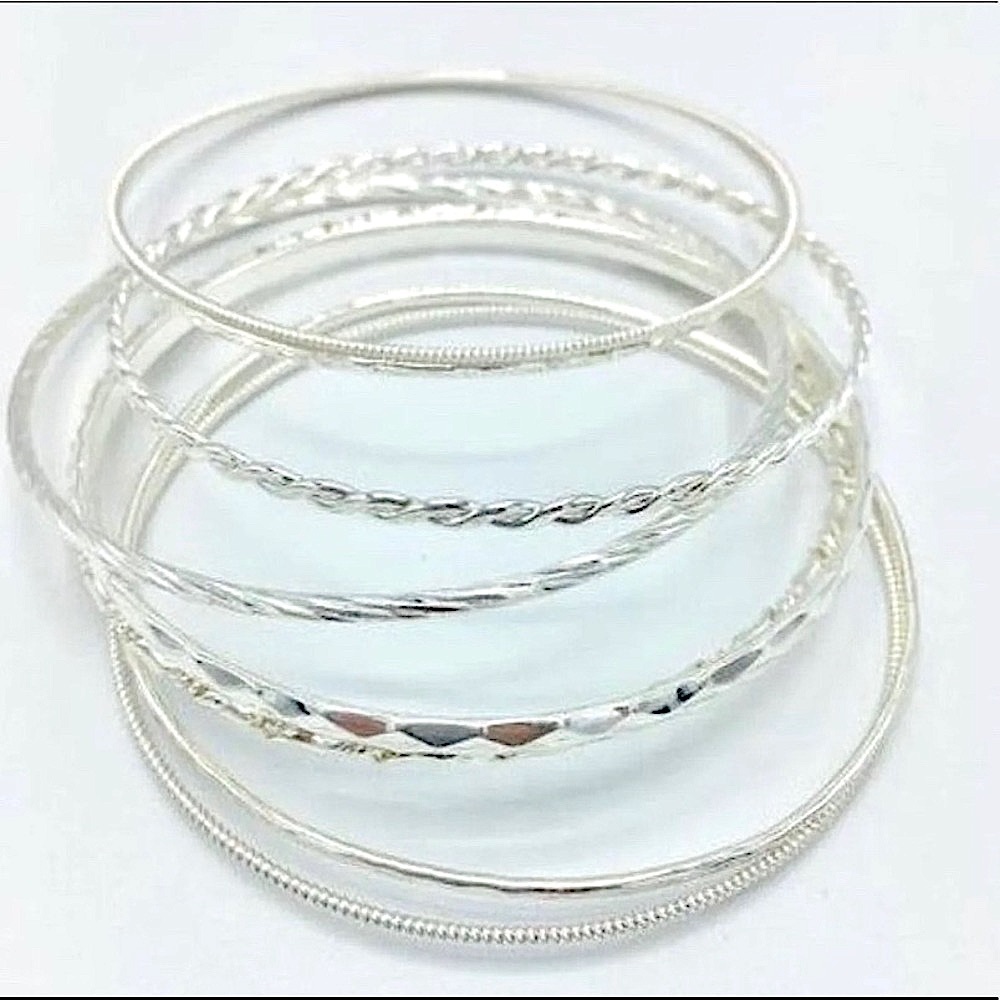 Silver Bangle Bracelets